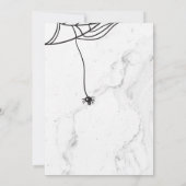 スパイダーハロウィンパーティーの招待状 招待状 (裏面)