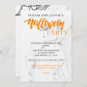 スパイダーハロウィンパーティーの招待状 招待状 (正面/裏面)