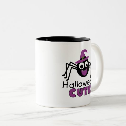 スパイダーハロウィーンかわいこちゃん ツートーンマグカップ (正面右)