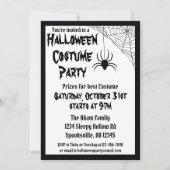 スパイダーハロウィーンの衣装パーティー 招待状 (正面)