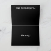 スパイダーハロウィーンカード カード (内部)