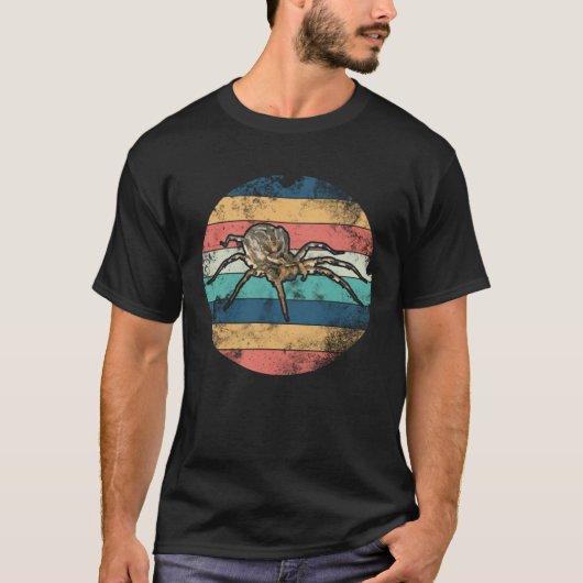 スパイダーハロウィーンタランチュラクモWeb昆虫の巨人 Tシャツ (正面)