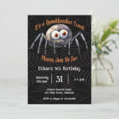 スパイダーハロウィーン誕生日パーティー 招待状 (スタンド正面)