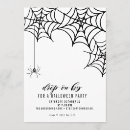 スパイダーハローウィンパーティ招待状 招待状