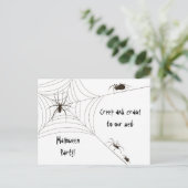 スパイダーハローウィンパーティ インビテーションポストカード (スタンド正面)