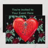 スパイダーハート 招待状 (正面/裏面)