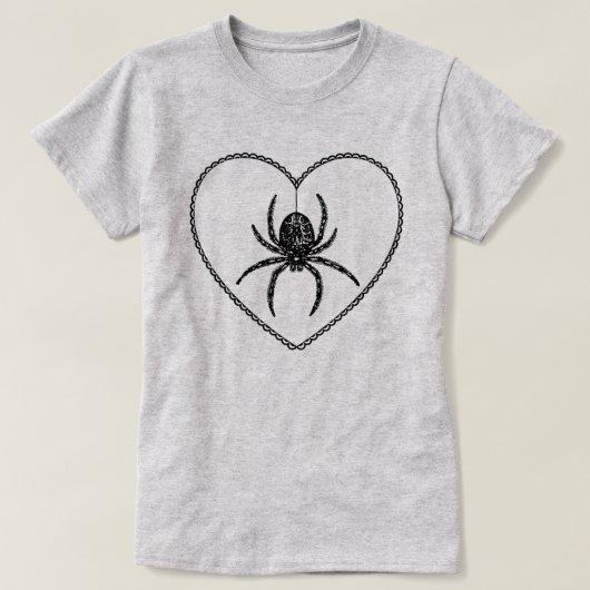 スパイダーハートTシャツ Tシャツ (デザイン正面)