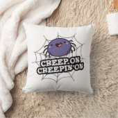スパイダーパンのクレピおもしろいンに前向き這い寄る クッション (ブランケット)