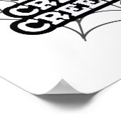 スパイダーパンのクレピおもしろいンに前向き這い寄る ポスター (角)