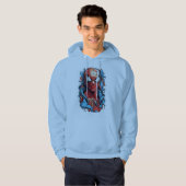 スパイダーヒーローくもの巣-スタイルジャケットデザイン パーカ (正面フル)