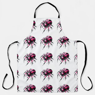 スパイダーピンクハロウィーンエプロン エプロン