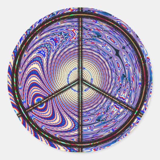 スパイダーピース標識シール ラウンドシール (正面)