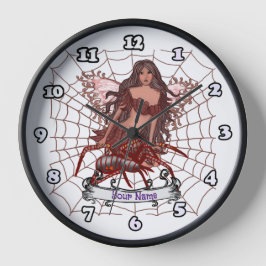 スパイダーフェアリーカスタムの妖精の時計 ラウンド壁時計