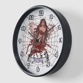スパイダーフェアリーカスタムの妖精の時計 ラウンド壁時計 (傾斜)