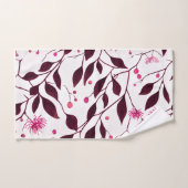 スパイダーフラワーピンクの芽離れ& ハンドタオル (ハンドタオル)