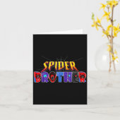 スパイダーブラザーシャツ誕生日ファミリーおもしろいハロー カード (黄色い花)