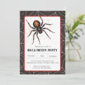 スパイダーブラックウィドウハロウィンパーティー 招待状 (スタンド正面)
