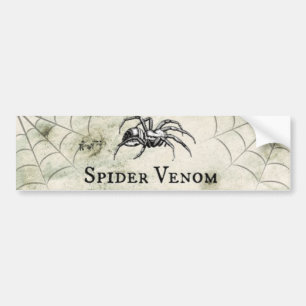 スパイダーベ不気味ノムハロウィーンカーバンパーステッカー バンパーステッカー