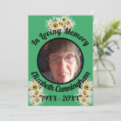 スパイダーママ写真グリーンメモリ引用文メモリアルカード (スタンド正面)