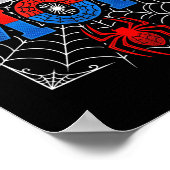 スパイダーママ ファミリー おそろい おもしろい母の日 マミー ポスター (角)