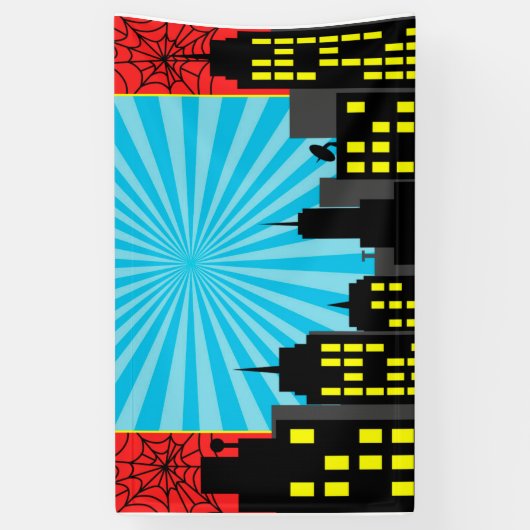 スパイダーマンマーベルテーマ 横断幕 (縦)