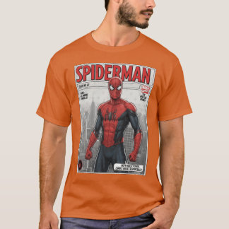 スパイダーマン コミックブックトリビュート デザイン ファミ Tシャツ