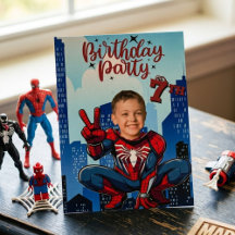スパイダーマン スーパーヒーロー 写真 誕生日パーティー