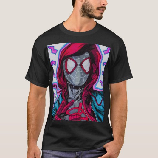 スパイダーマン 〜 マイルズ・モラレス Tシャツ (正面)