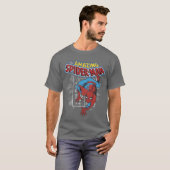 スパイダーマン ヴィンテージ コミック ポスター 少年 Tシャツ (正面フル)