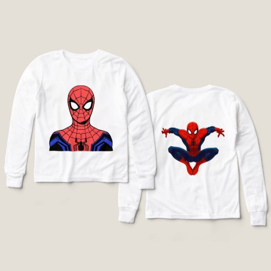 スパイダーマンTシャツ (デザイン 正面＆背面)