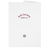 スパイダーモンキーグリーティングカード (裏面)