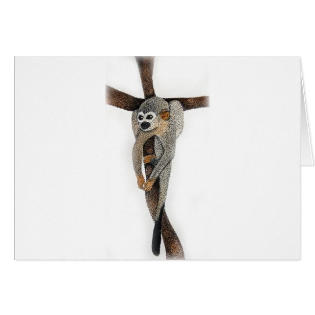 スパイダーモンキーペンアート (正面横)