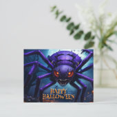 スパイダーモンスターハロウィンハガキ ポストカード (スタンド正面)