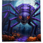 スパイダーモンスターハロウィーンシャワーカーテン シャワーカーテン (正面)