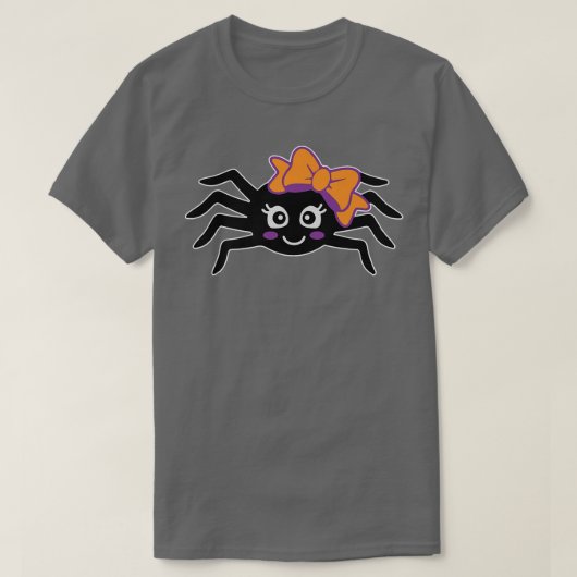 スパイダーレイジーハロウィーン衣装かわいい動物の昆虫 Tシャツ (デザイン正面)