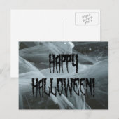 スパイダーレッグハロウィーンと不気味な背景はがき ポストカード (正面/裏面)