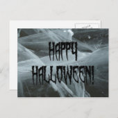スパイダーレッグハロウィーンと不気味な背景はがき ポストカード (正面/裏面)