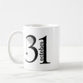 スパイダーレトロ不気味31ハロウィーン10月31日ホール コーヒーマグカップ (左)