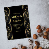 スパイダー付きのハロウィンゴシックウェディング招待状 招待状