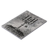 スパイダー付きゴシック風ろうそく立て,ハロウィーン ノートブック (左側)