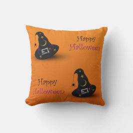 スパイダー付きハロウィーン魔女ハット クッション