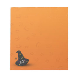 スパイダー付きハロウィーン魔女ハット ノートパッド