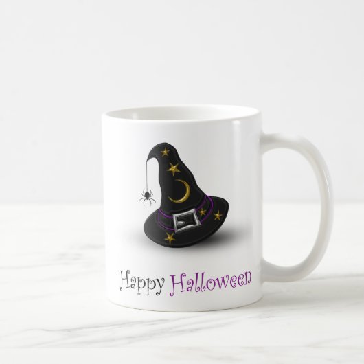 スパイダー付きハロウィーン魔女ハット – マグカップ (右)