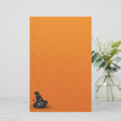 スパイダー付きハロウィーン魔女ハット 便箋 (スタンド正面)