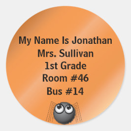 スパイダー名タグ ラウンドシール