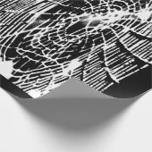 スパイダー愛好家 | Tangled Halloween Spider Web White ラッピングペーパー (角)