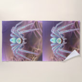 スパイダー次元フラクタルアート ビーチタオル (正面)