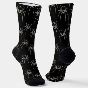 スパイダー – こうもりブラックとボーンホワイト ソックス