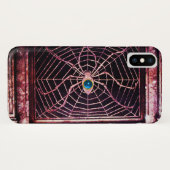 スパイダー&ウェブ ブルーサファイア ブラック Case-Mate iPhoneケース (裏面(横))