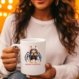 スパイダー コスチューム フレンチ ブルドッグ パピー ハロウィン コーヒーマグカップ